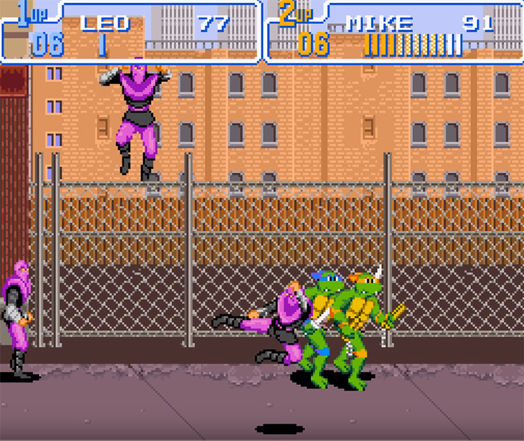 Teenage Mutant Ninja Turtles: Turtles in Time SNES