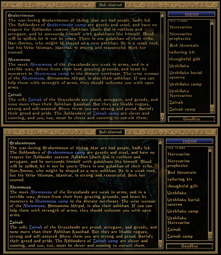 Better Dialogue Font preview in Morrowind