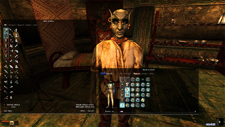 Skyrim UI Overhaul made for Morrowind