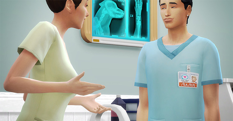 Med School Scrubs (Cats & Dogs Required) / Sims 4 CC