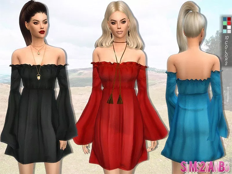 Boho Dress Sims4