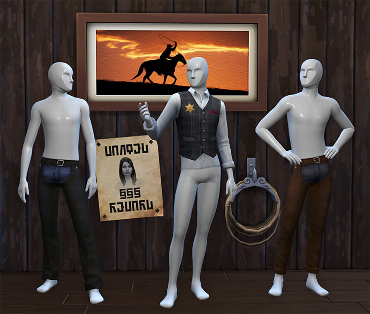 Old West Stuff Sims 4 CC