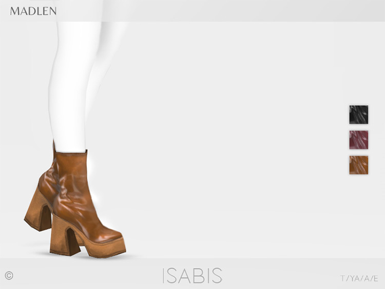 1970s Isabis Boots Sims 4 CC