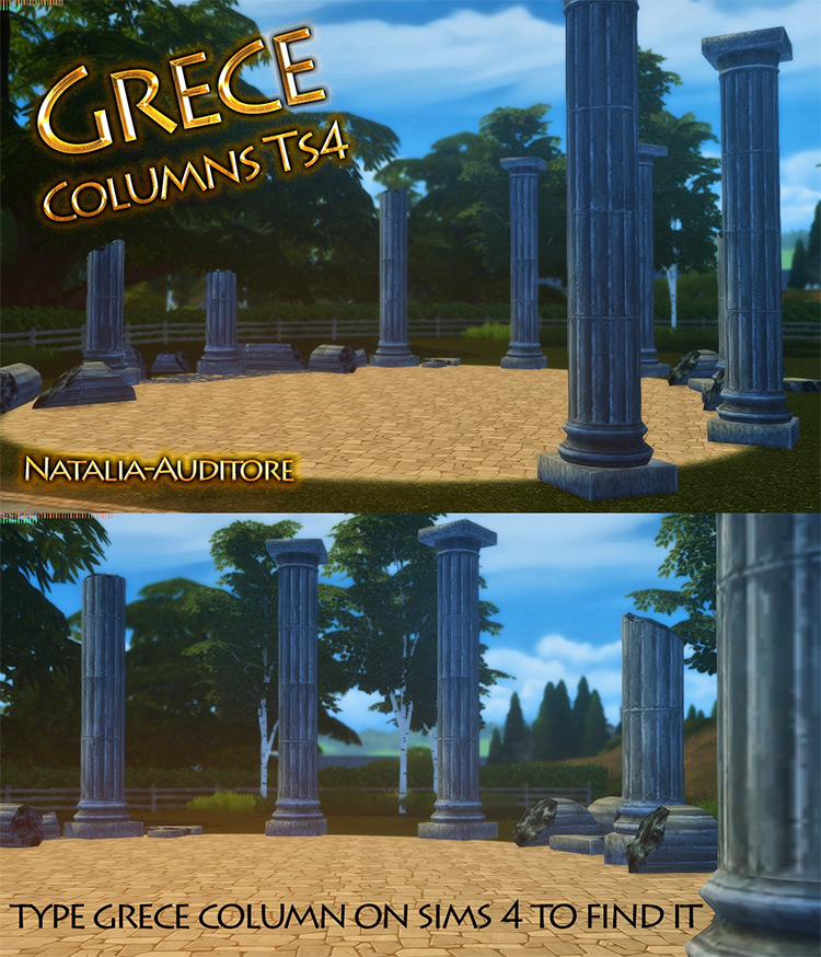 Greek Columns for Sims 4