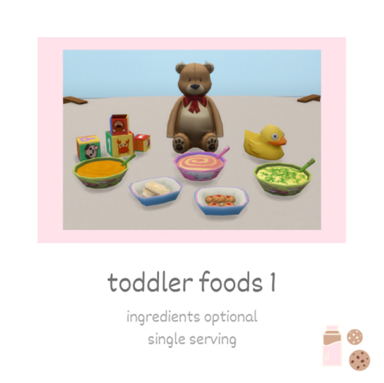Toddler Foods Set 1 - TS4 CC