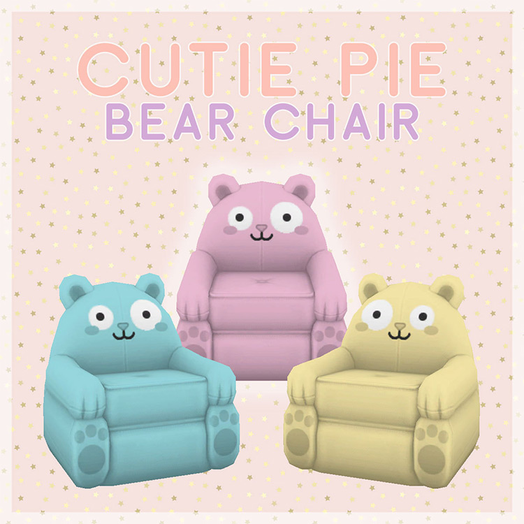 Cutie Pie Bear Chair - Sims 4 CC