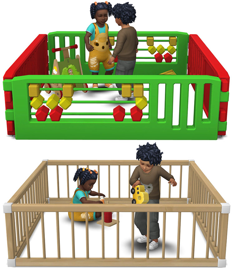 Toddler Playpens CC for Sims 4