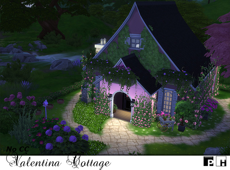 Valentina Cottage Lot for The Sims 4