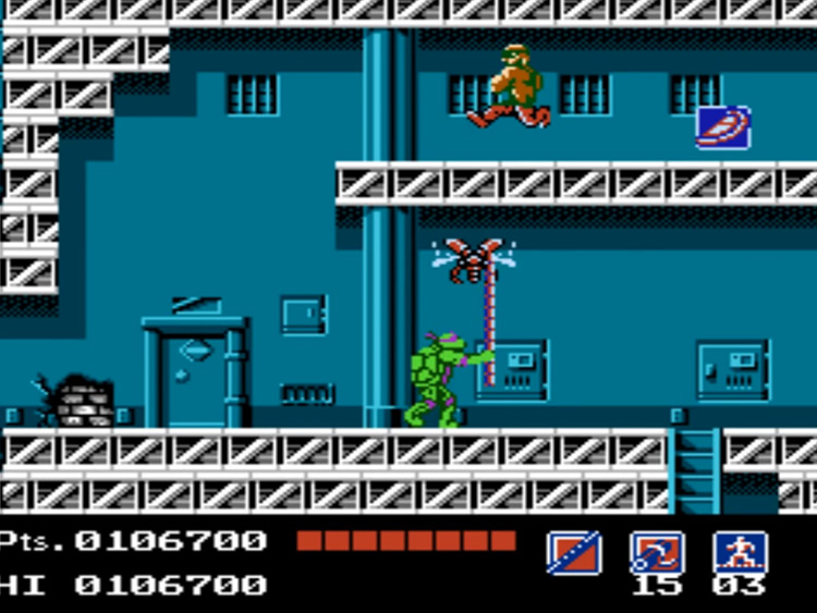 Teenage Mutant Ninja Turtles NES game screenshot