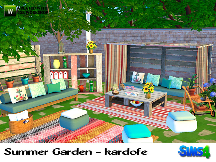 Summer Garden Set for The Sims 4