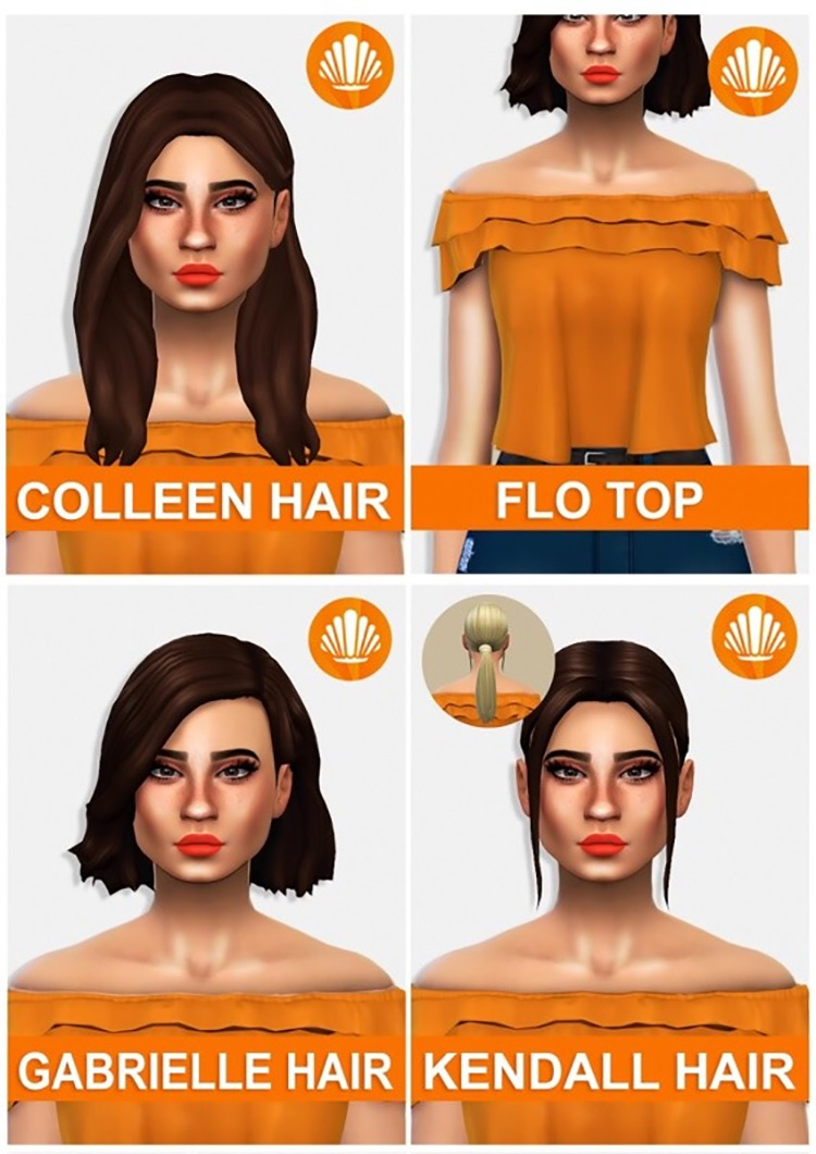 Summer in Sulani Hair Pack / TS4 CC