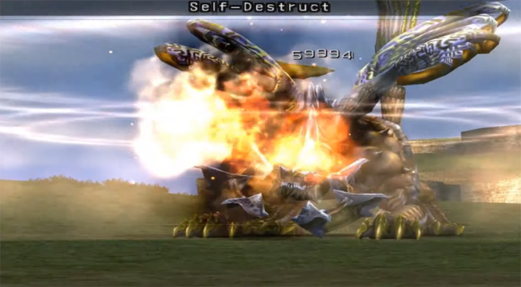 Kimahri's Self Destruct / FFX screenshot