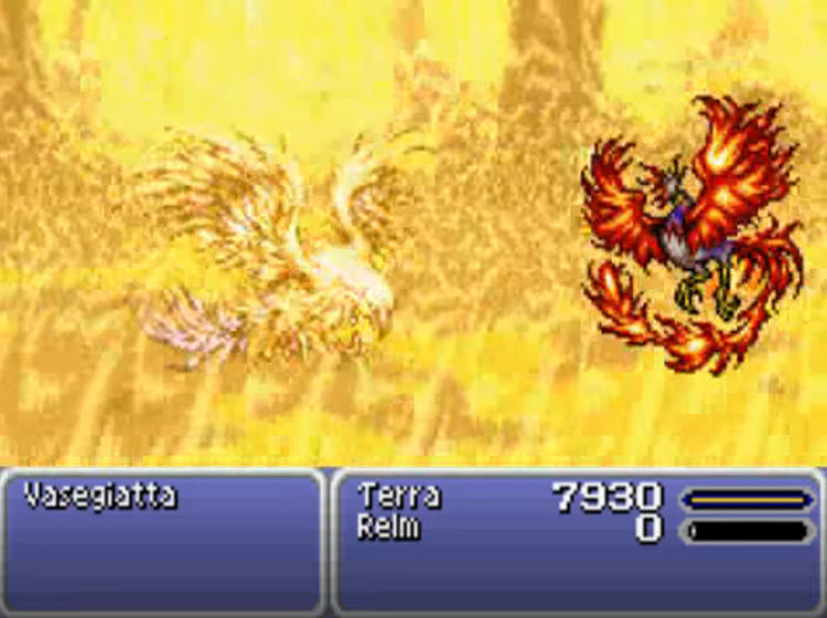 Phoenix esper in Final Fantasy 6