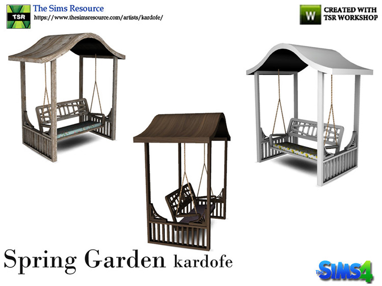 Spring Garden Loveseat for Sims 4