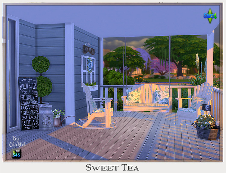 Sweet Tea Porch Set TS4 CC