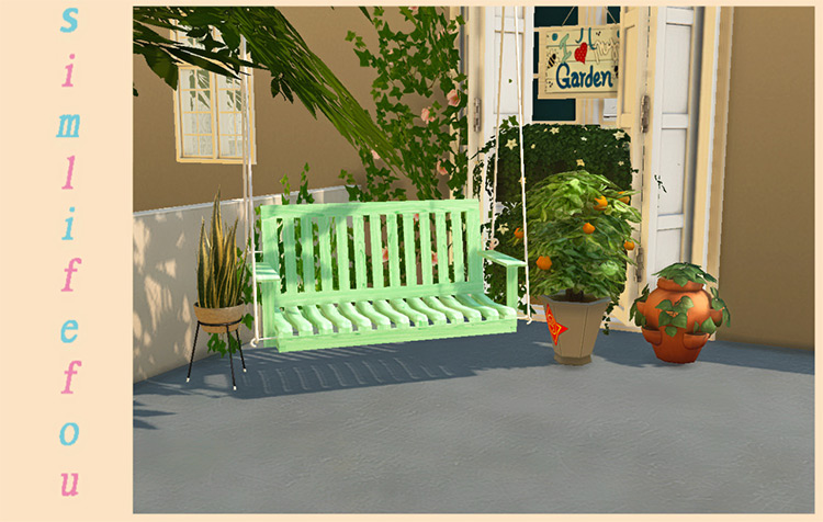 Porch Swing (TS2 Conversion) for Sims 4