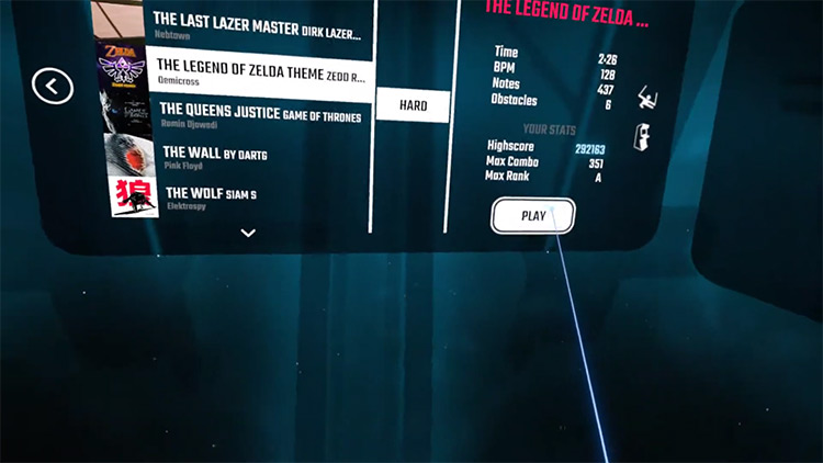 The Legend of Zelda Theme – Zedd Remix Beat Saber screenshot
