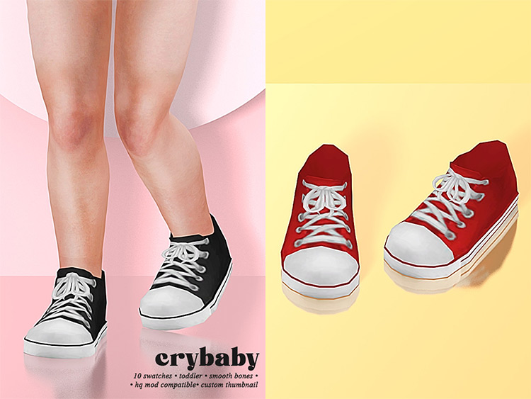 Crybaby - Toddler Hair & Shoes Sims 4 CC