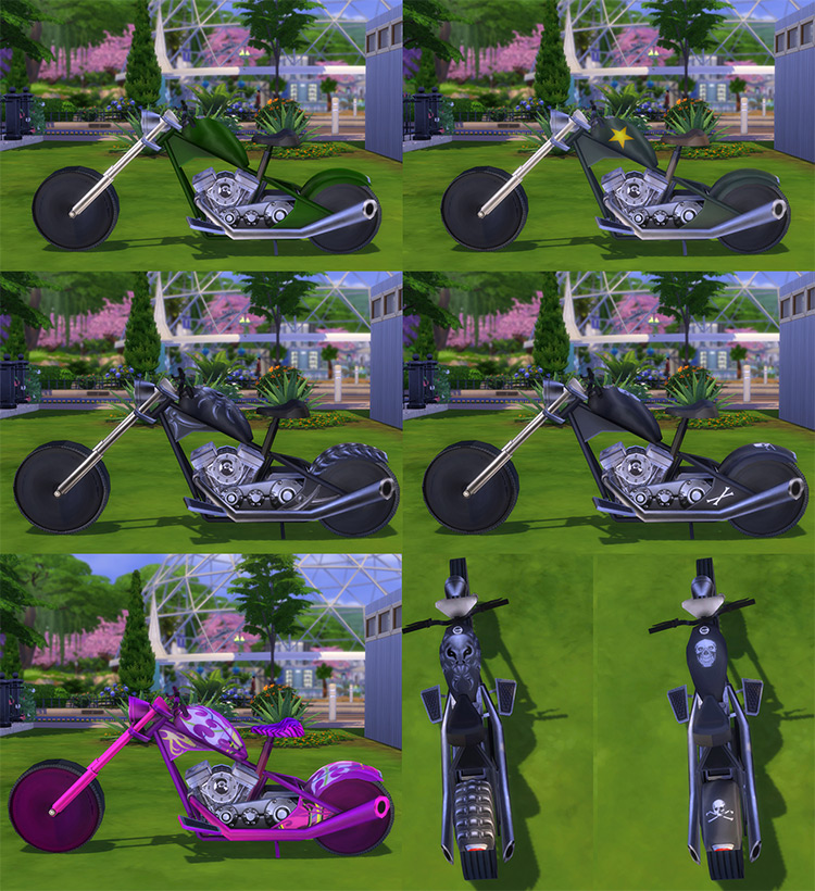 Rideable Motorcycle (Discover University Required) Sims 4 CC