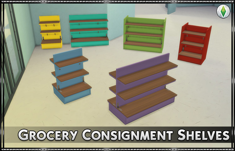 Consignment Shelves / Sims 4 CC
