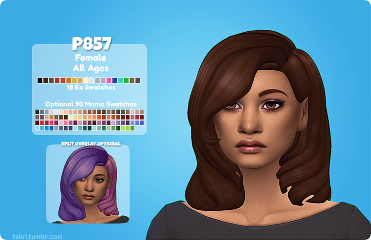 P857 Hair / Sims 4 CC