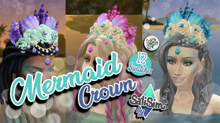 Mermaid Crown by SatiSim / Sims 4 CC