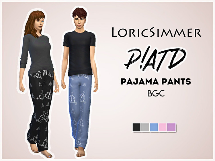P!ATD Pajama Pants / Sims 4 CC