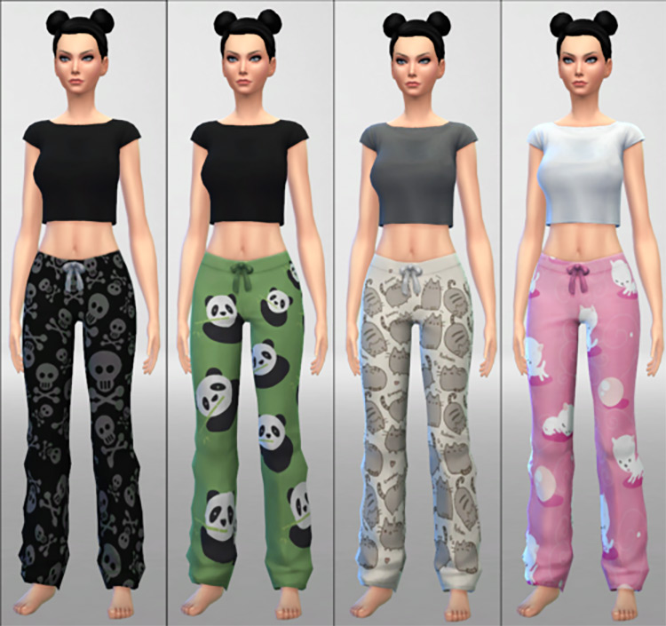 Pajamas Bottom Pack / Sims 4 CC