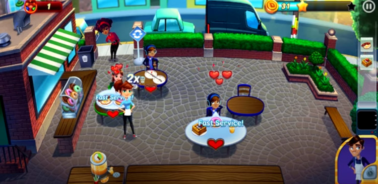 Diner Dash gameplay screenshot