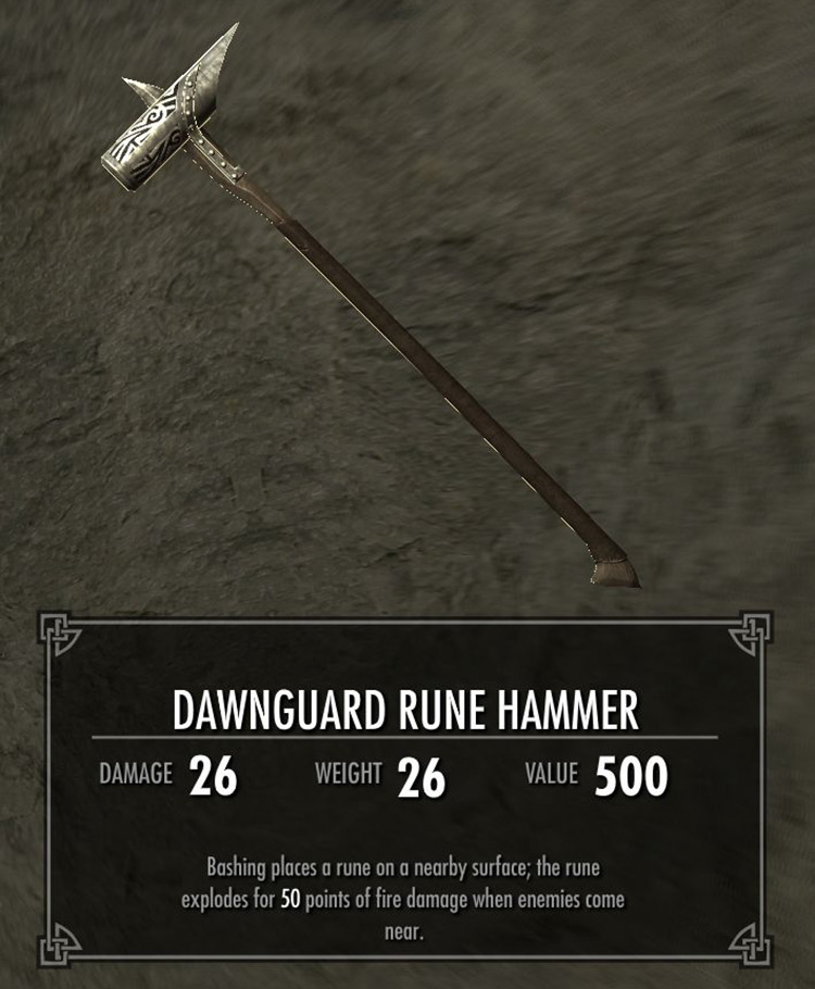 Dawnguard Runehammer in Skyrim
