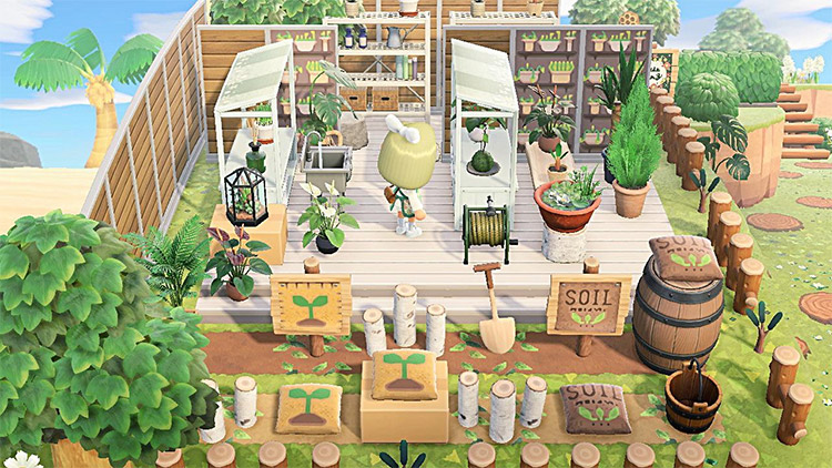 Outdoor plant shop idea in ACNH