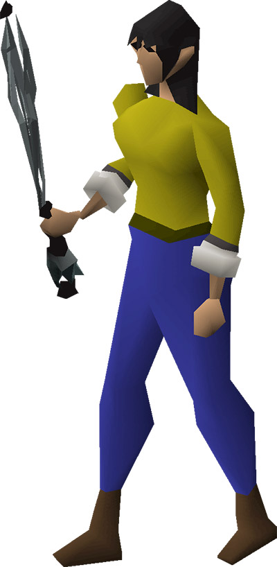 Equipped 3rd age Wand OSRS Render