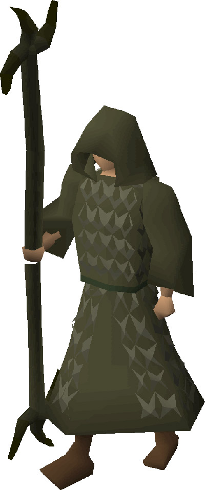 Ahrim’s Staff with Ahrims Robes OSRS