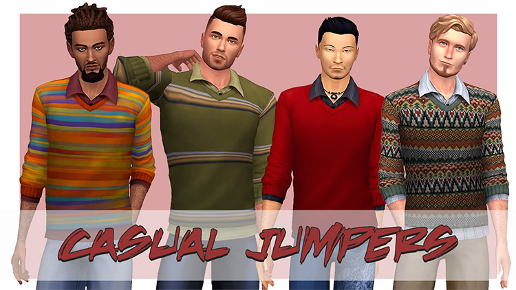 Casual Jumpers for Sims 4