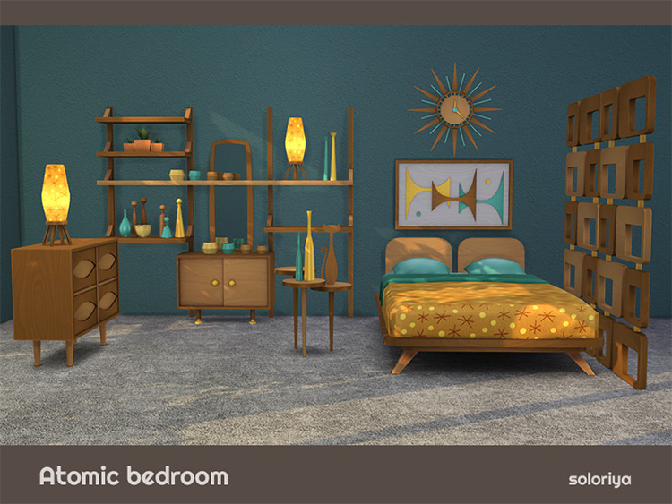 Atomic Bedroom for Sims 4