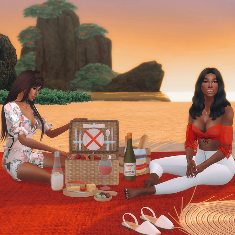 Picnic Poses Set #1 for Sims 4