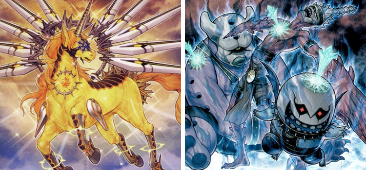 Knightmare Unicorn and Invoked Purgatrio YGO