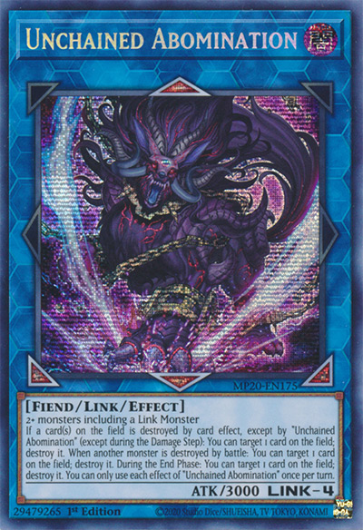 Unchained Abomination Yu-Gi-Oh Card