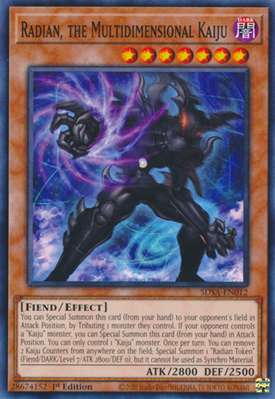Radian, The Multidimensional Kaiju YGO Card