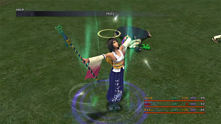 Holy spell in Final Fantasy X