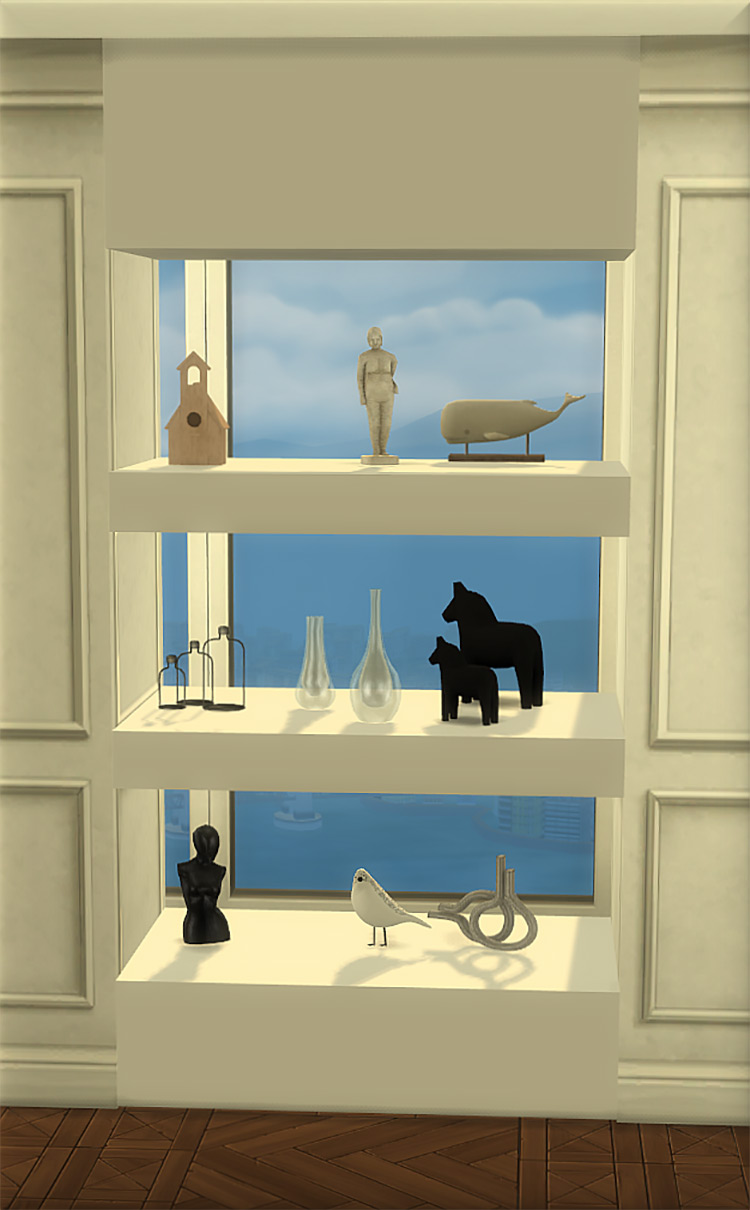 Wall Shelves Sims 4 CC