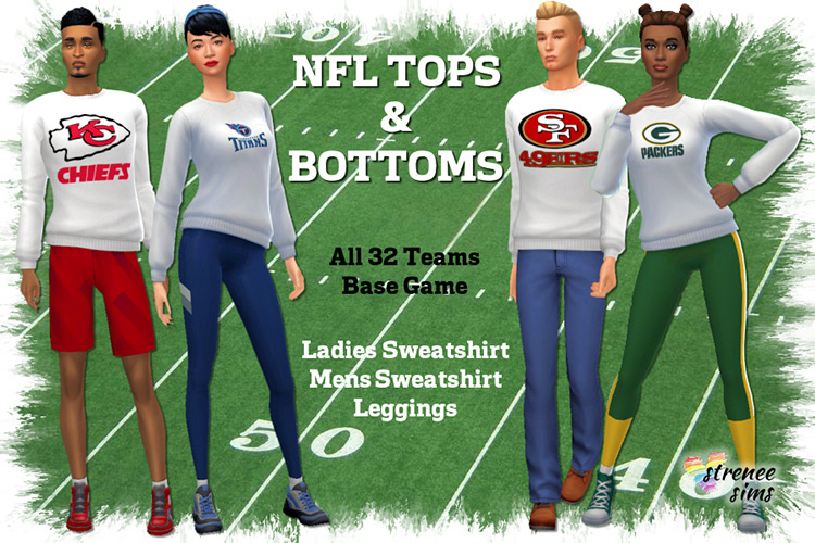 NFL Tops & Bottoms for Sims 4