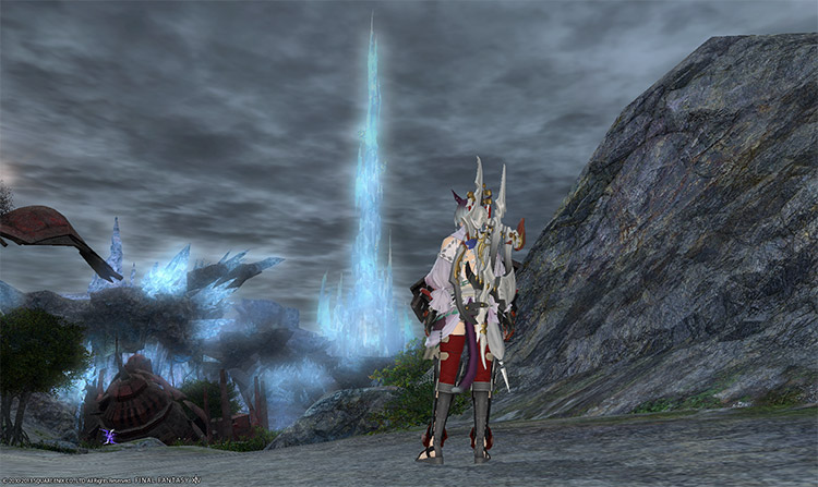 Crystal Tower in the distance / FFXIV Screenshot