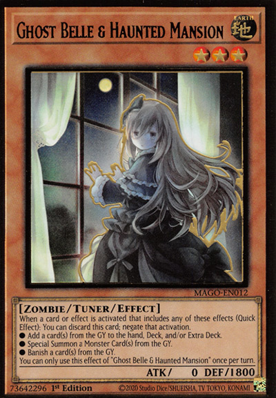 Ghost Belle and Haunted Mansion Yu-Gi-Oh Card