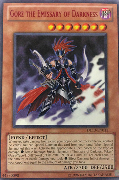 Gorz the Emissary of Darkness YGO Card
