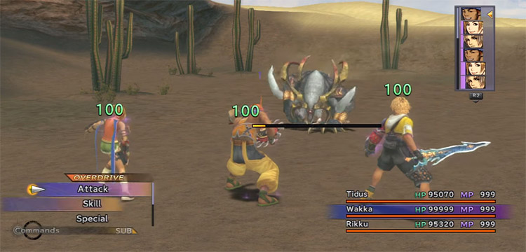 FFX HD Party Being Healed