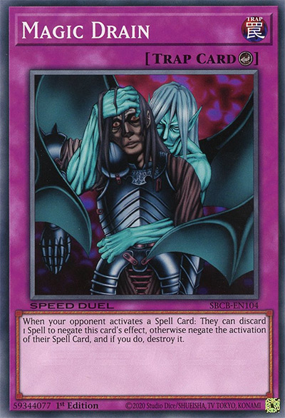 Magic Drain Yu-Gi-Oh Card