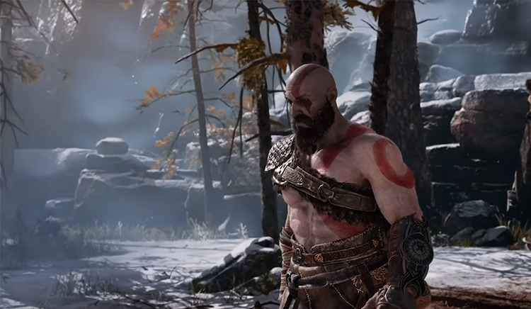Kratos from God of war game