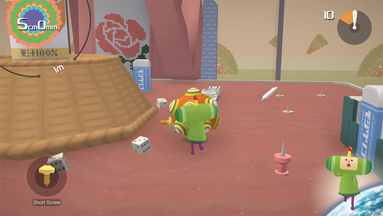The Prince of All Cosmos in Katamari Damacy game screenshot