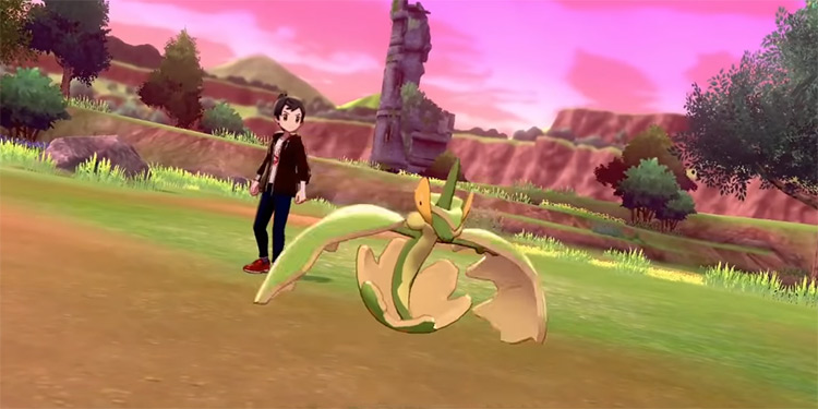 Shiny Flapple from Pokémon Sword and Shield